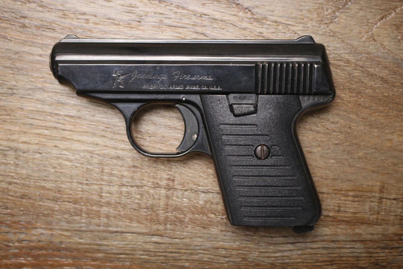 JENNINGS Model 25 25 ACP Police Trade-in Pistol with Two Magazines